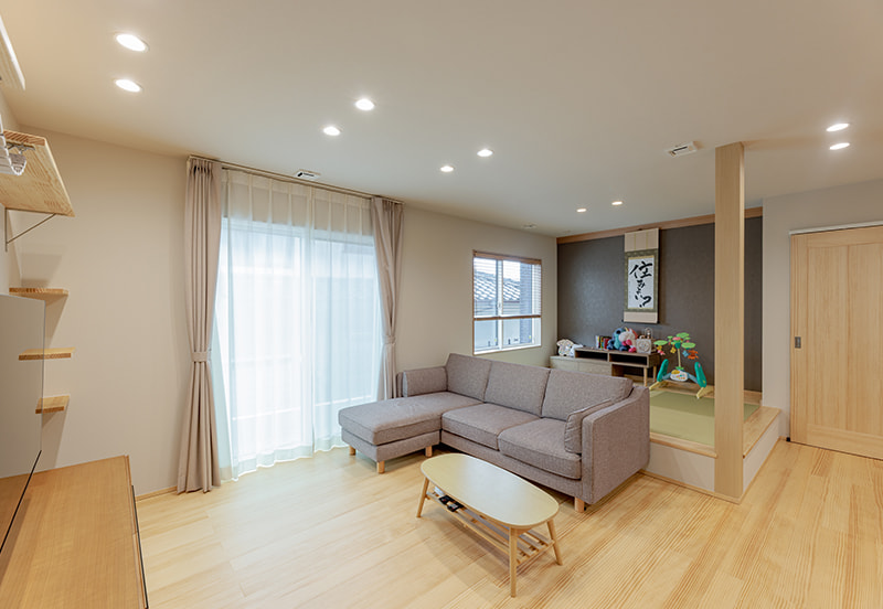 PLAN 01 LDK タタミコーナー側写真