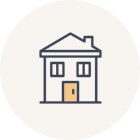 完成した家のアイコン