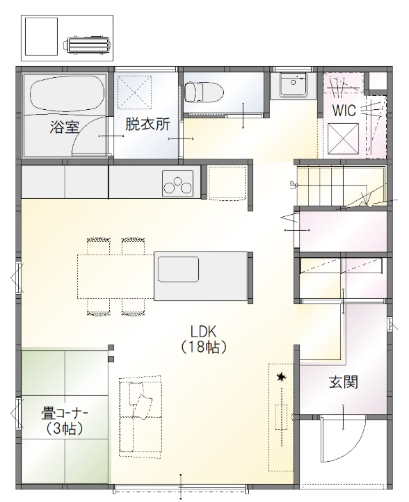 230枚ほどと端数と端　18畳ほどのLDKの8割ほどを覆ってました 18畳LDKって実際どう？広さの目安と開放感をアップさせる間取りのコツ